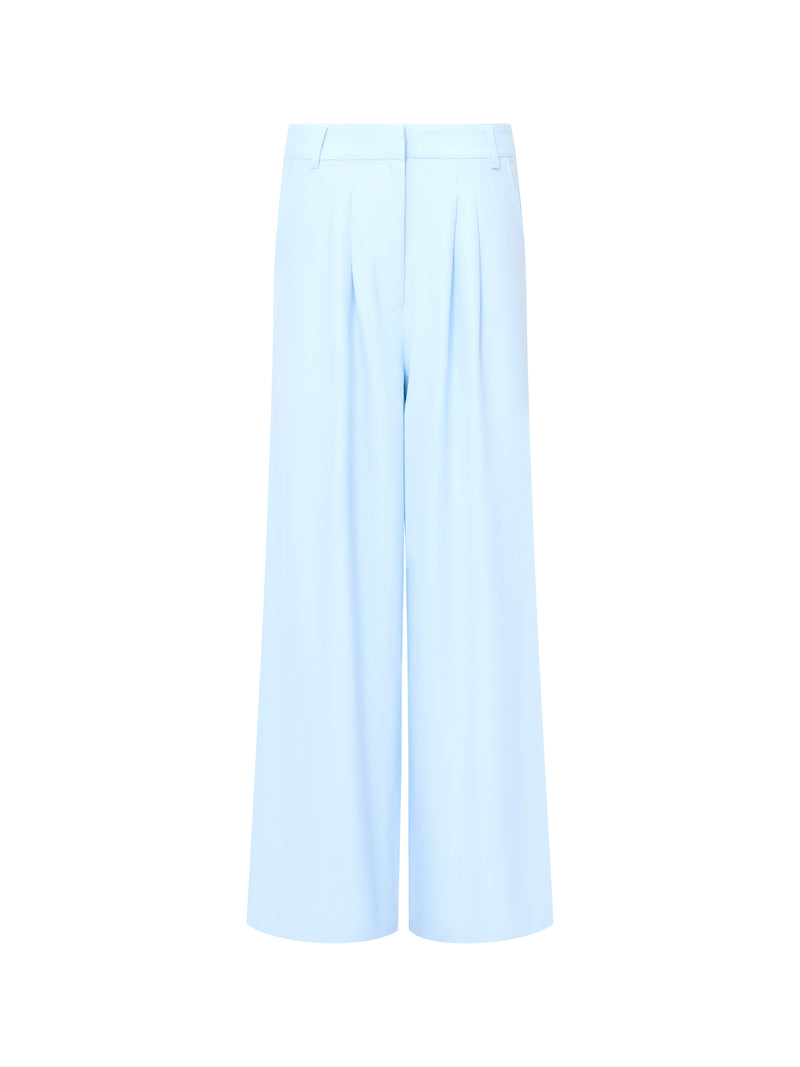 Sleek Tailored Wide Leg Suit Trousers