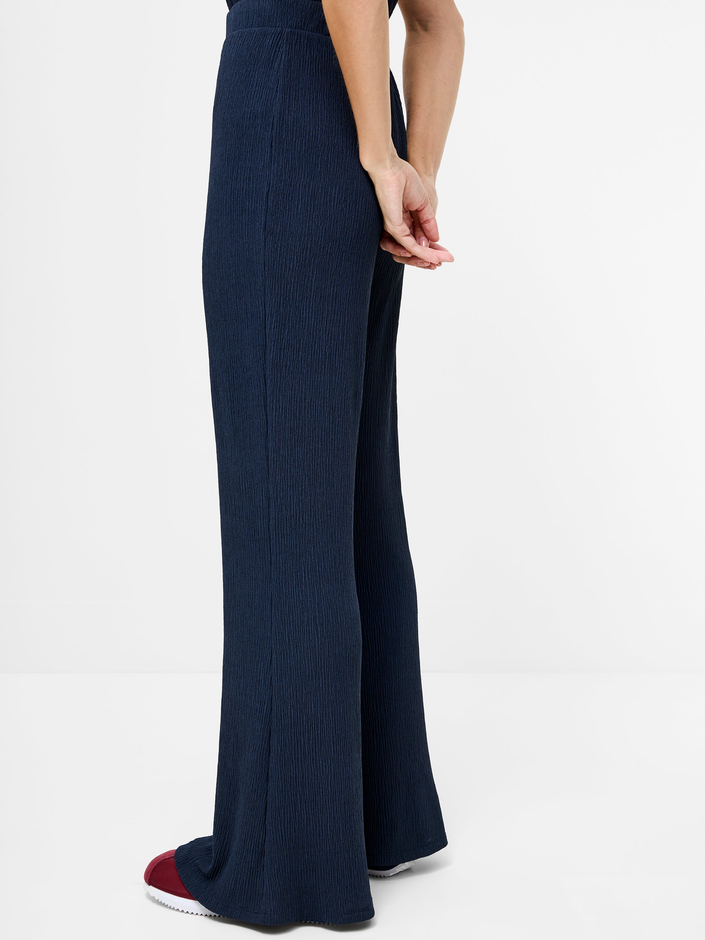 Meera Textured Flared Trousers