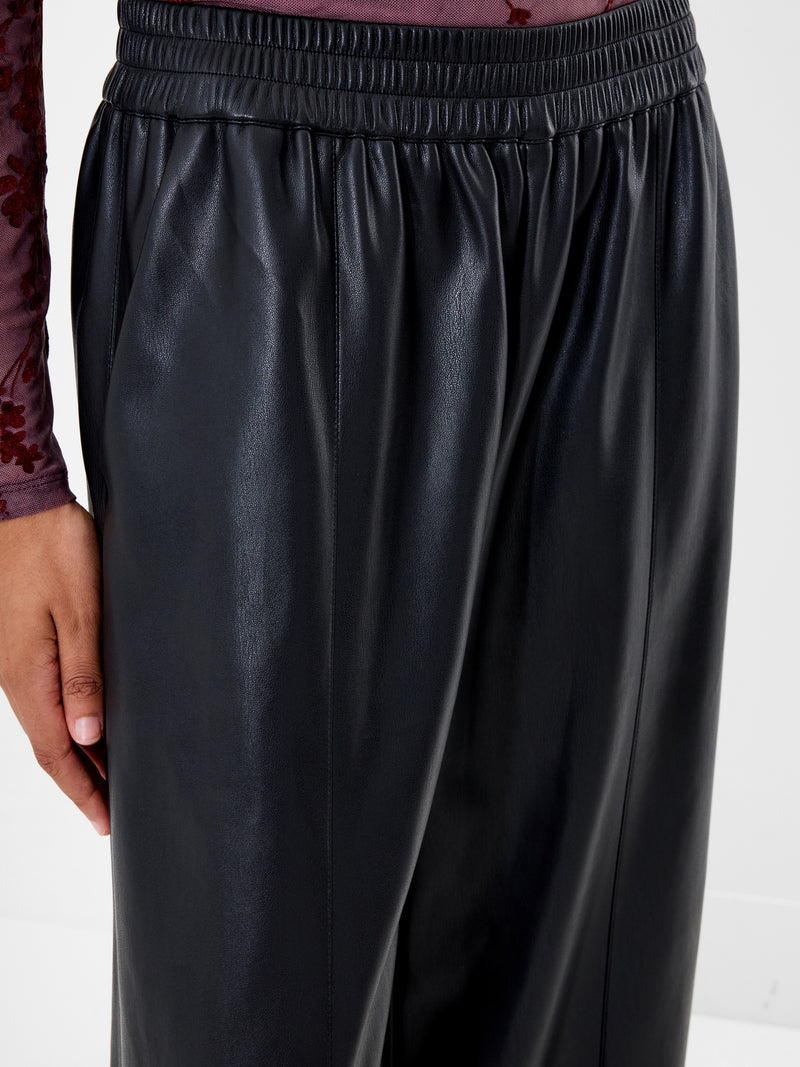 Tasher PU Wide Leg Trousers