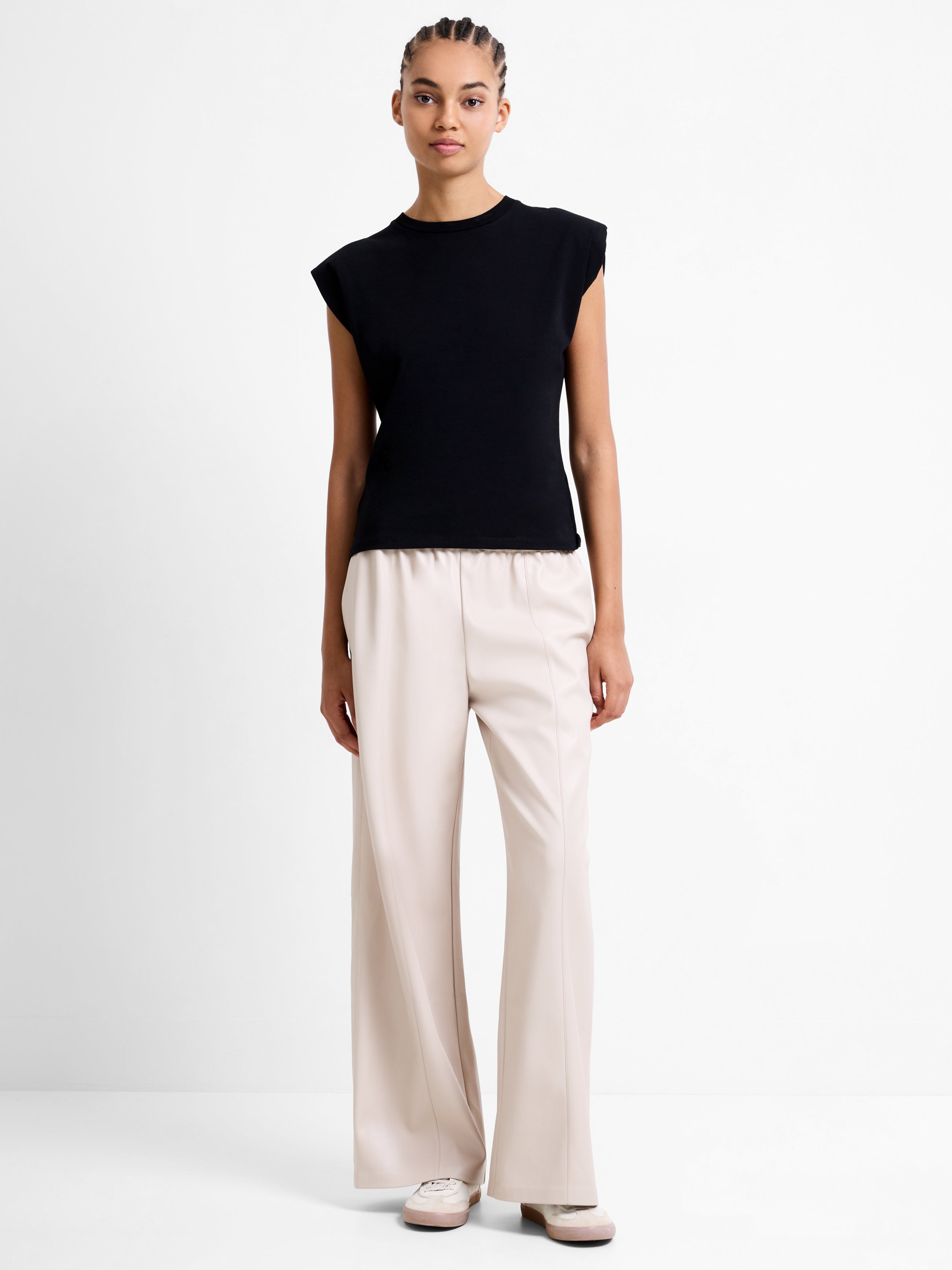 Tasher PU Wide Leg Trousers