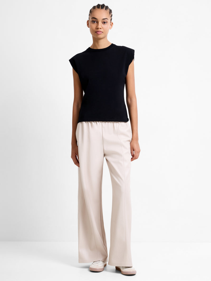 Tasher PU Wide Leg Trousers