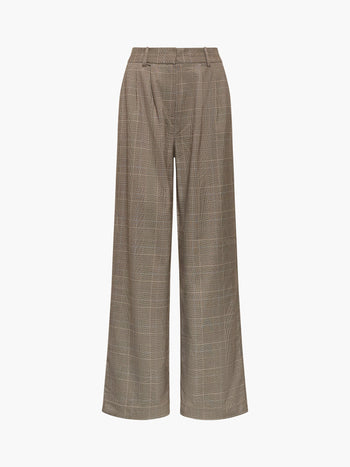 Chester Check Wide Leg Trousers