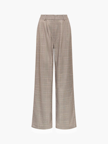 Chester Check Wide Leg Trousers