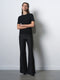 Yelena Jacquard Diamante Flared Trousers