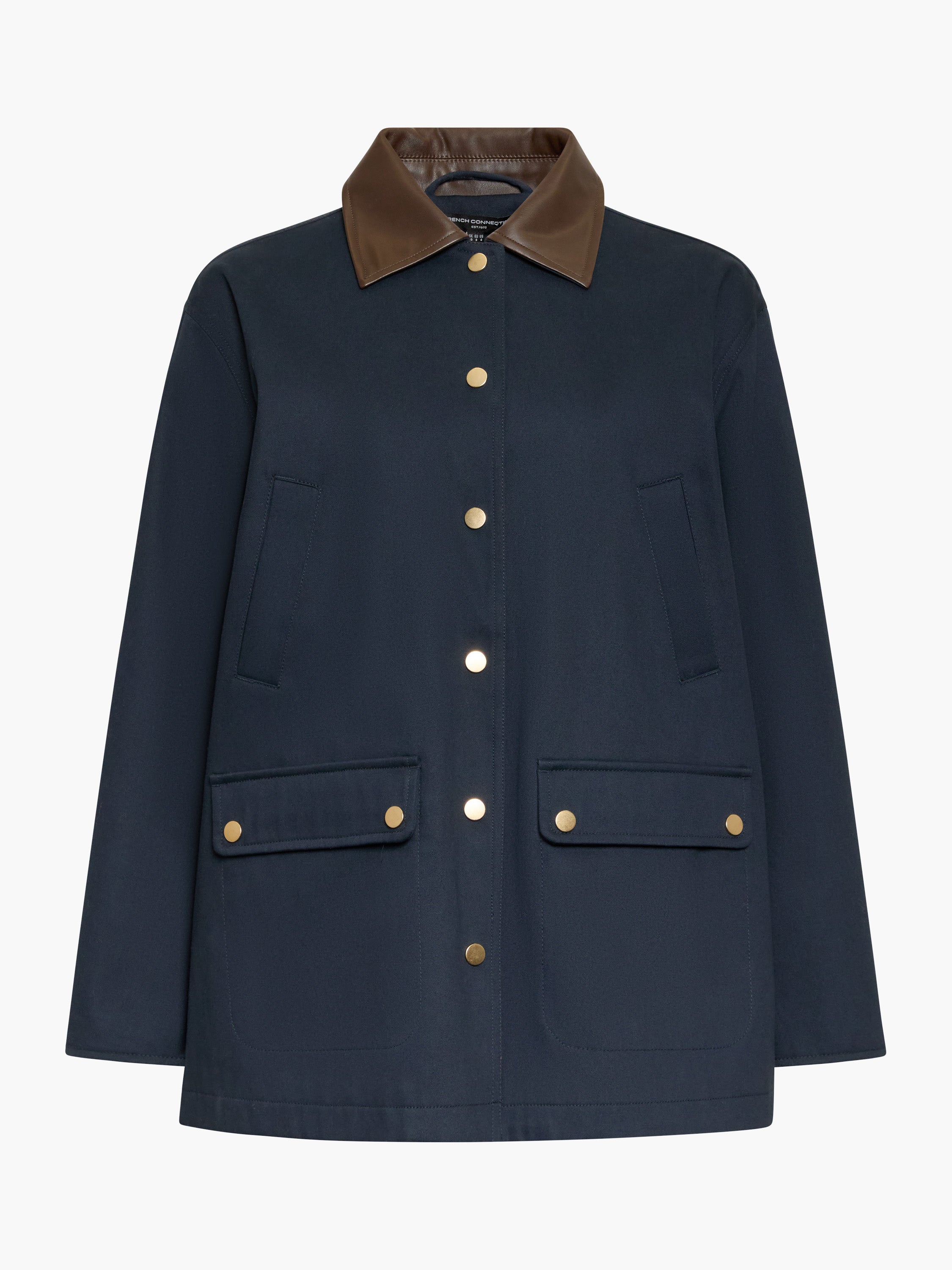 Contrast Collar Barn Jacket