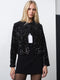 Monet Sequin Bow Tie Cardigan