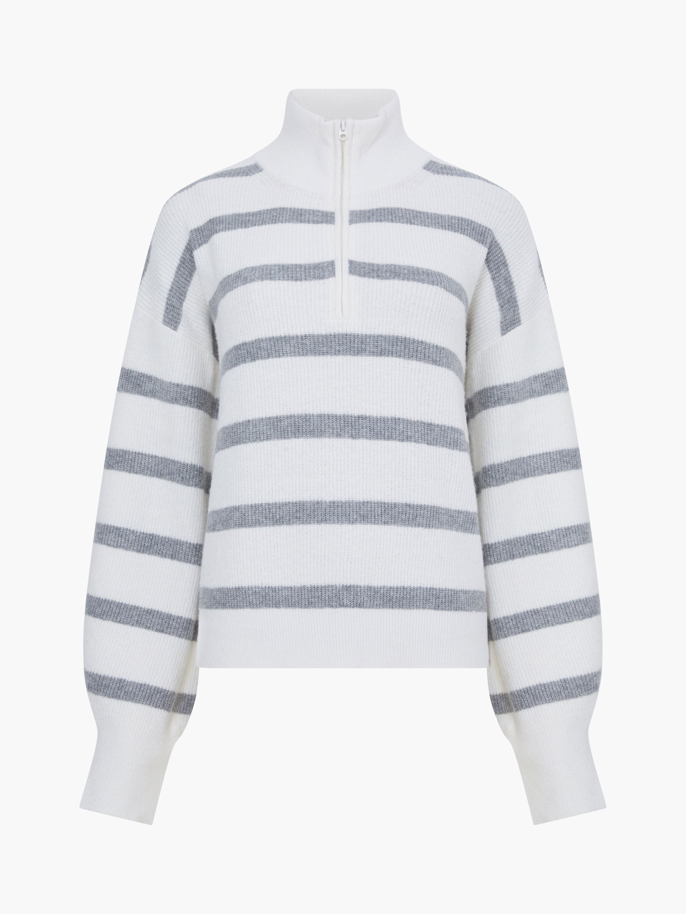 Vhari Recycled Stripe Half Zip Jumper