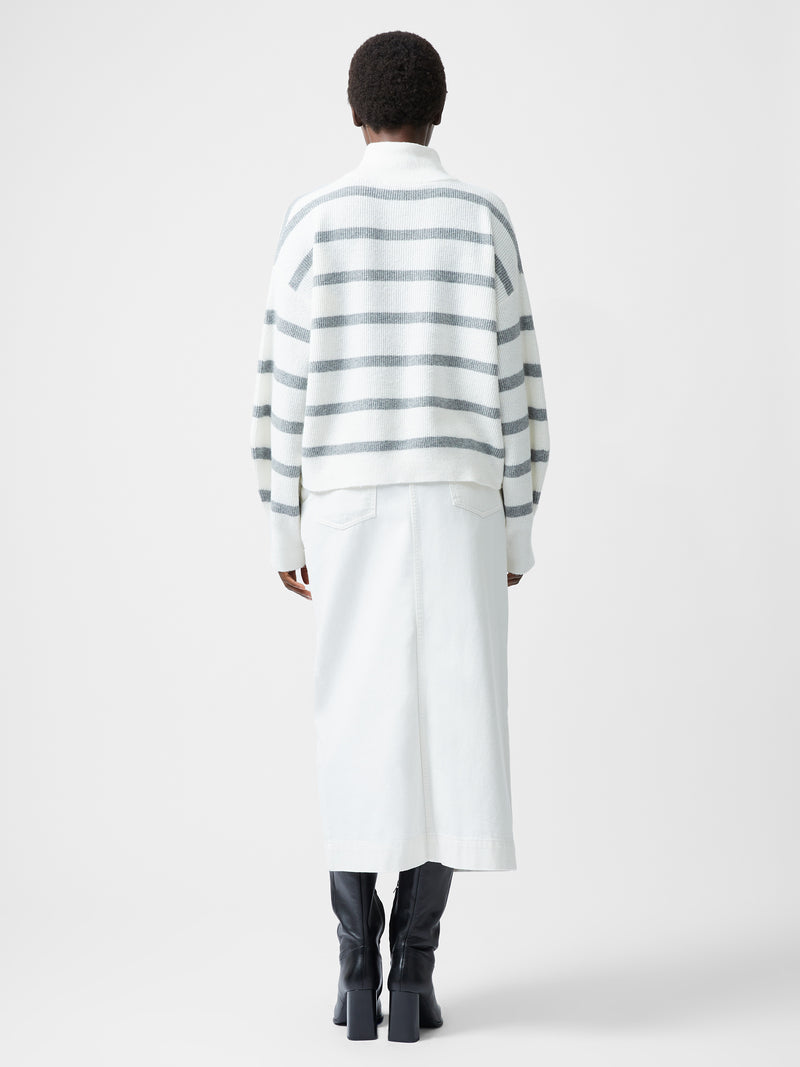 Vhari Recycled Stripe Half Zip Jumper