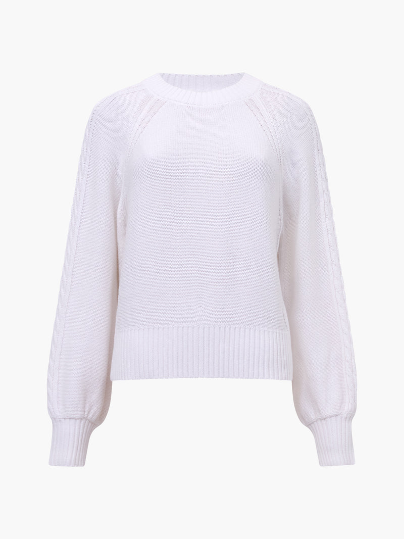 Lily Cable Knit Balloon Sleeve Jumper