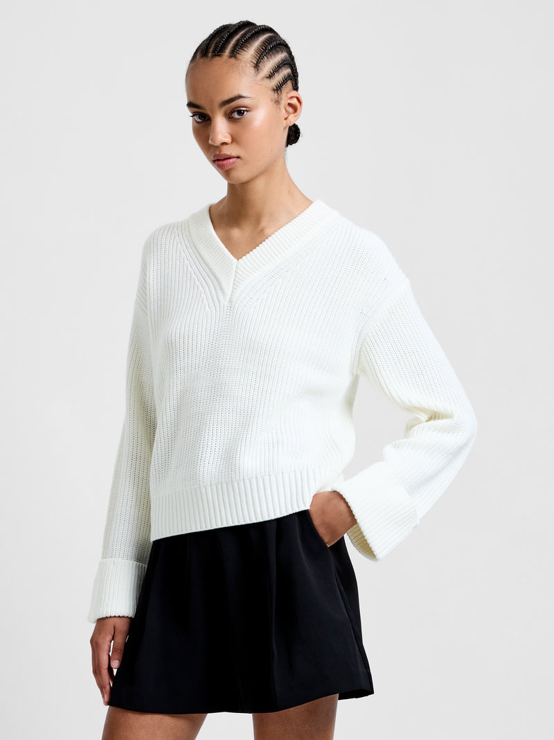 Joss Long Sleeve V Neck Jumper