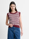 Klara Flec Abstract Striped Vest