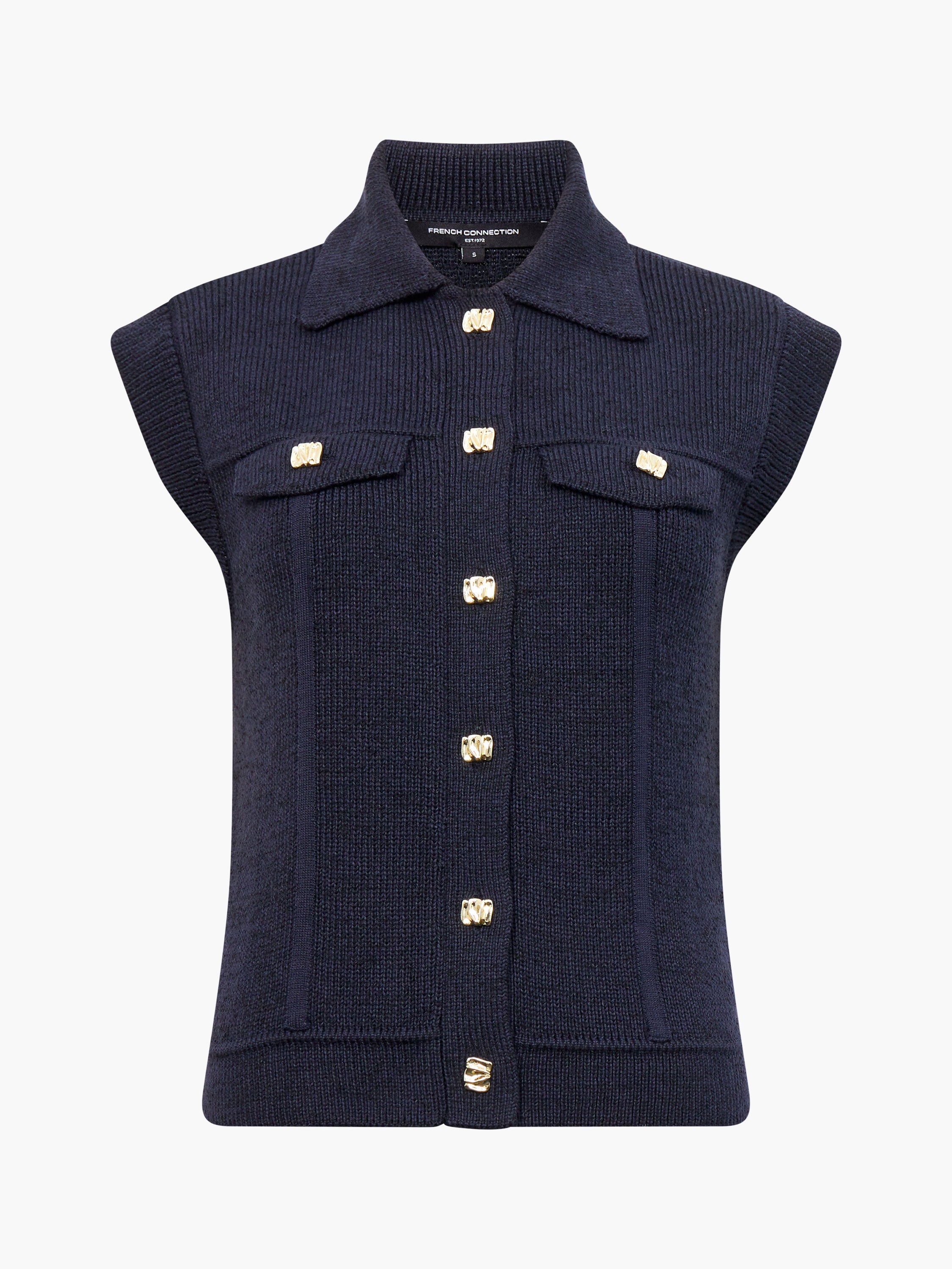 Roland Knit Collared Gilet