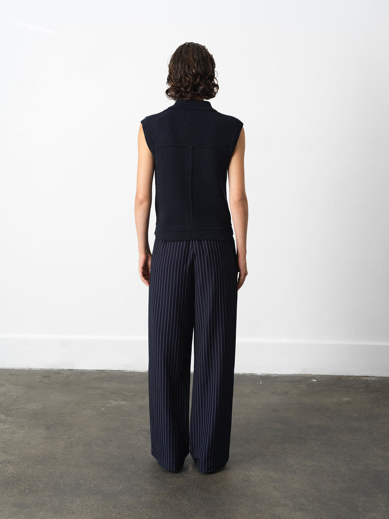 Roland Knit Collared Gilet