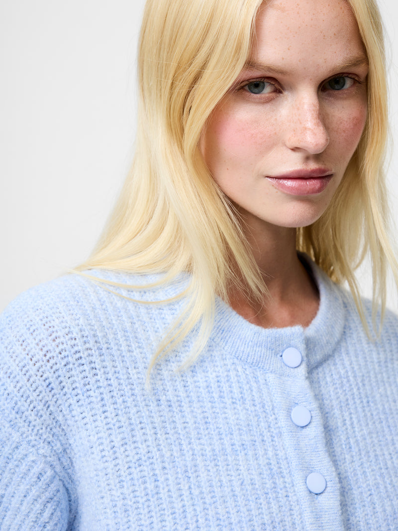 Kezia Recycled Knit Long Sleeve Cardigan