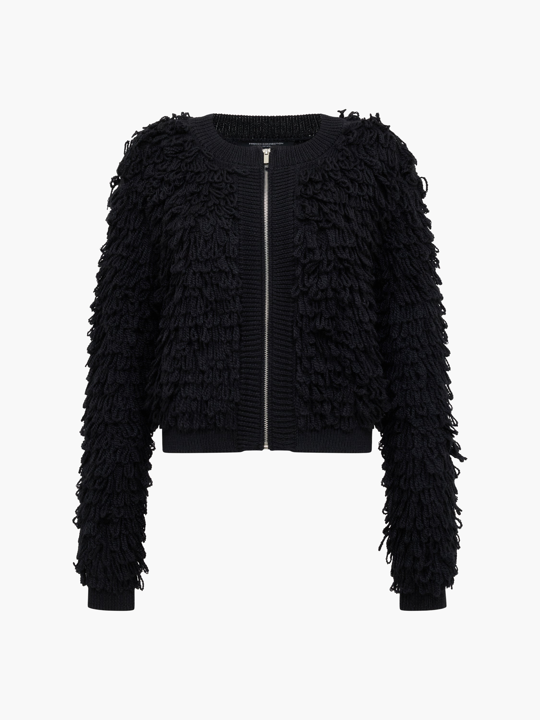Mali Looped Fringe Knit Jacket