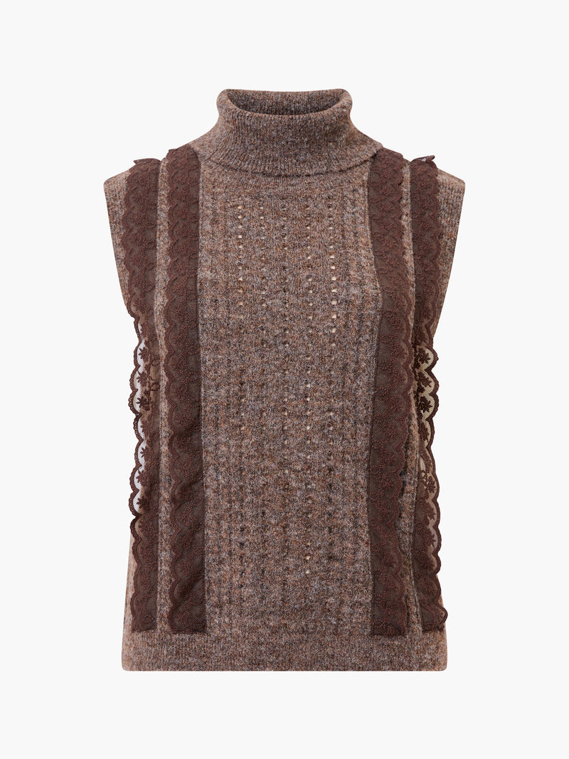 Kezia Recycled Lace Sleeveless Jumper