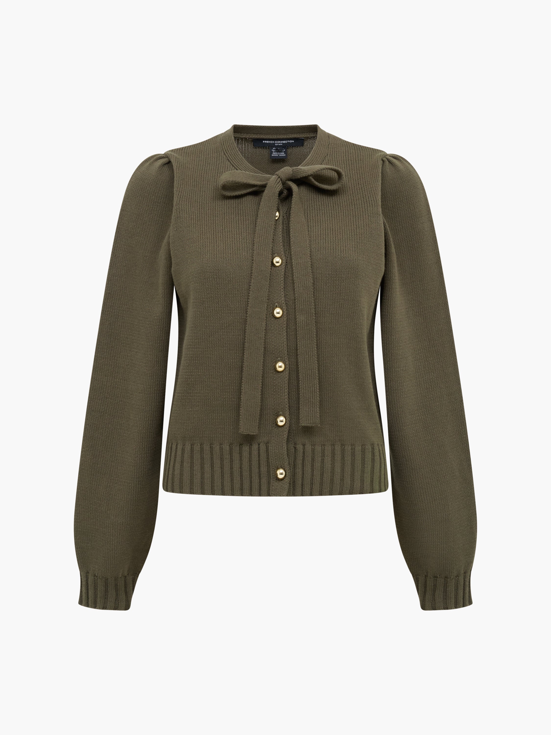 Varli Long Sleeve Tie Neck Cardigan