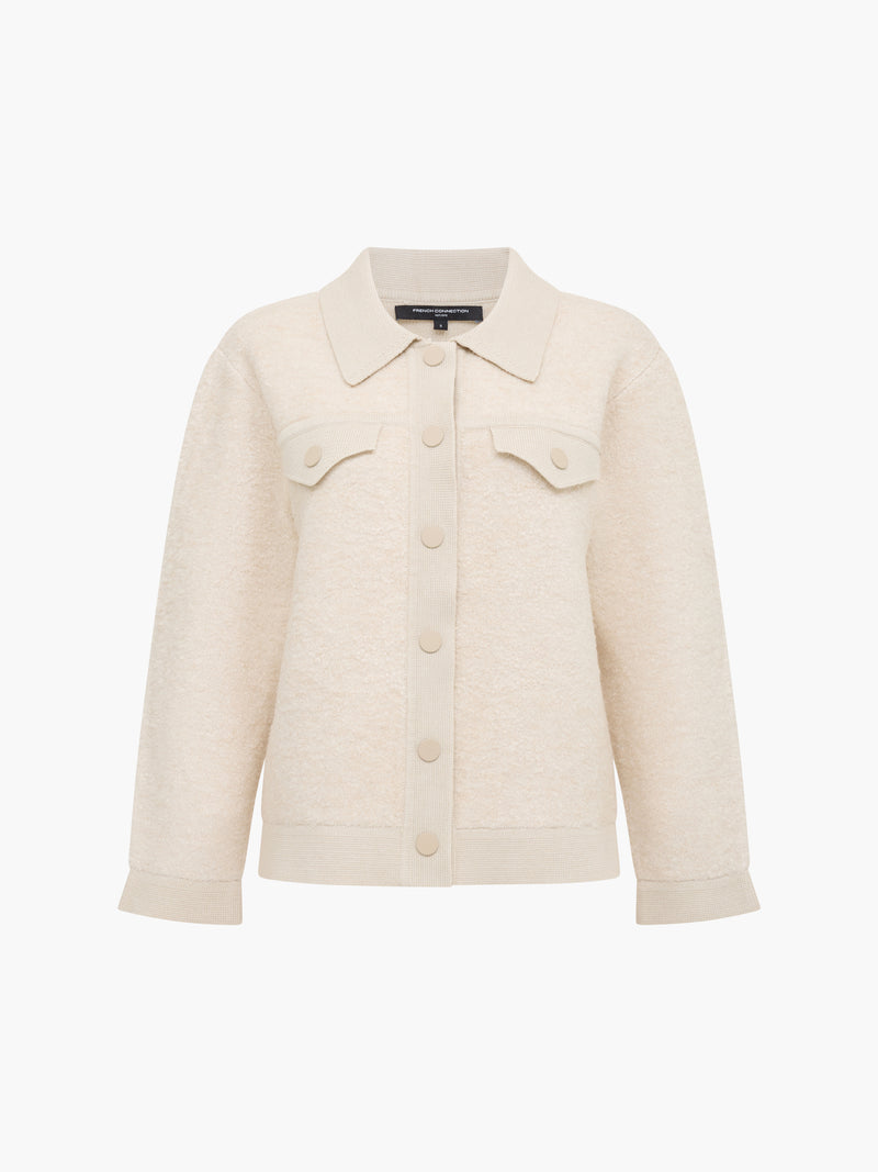 Ramira Long Sleeve Boucle Knit Jacket