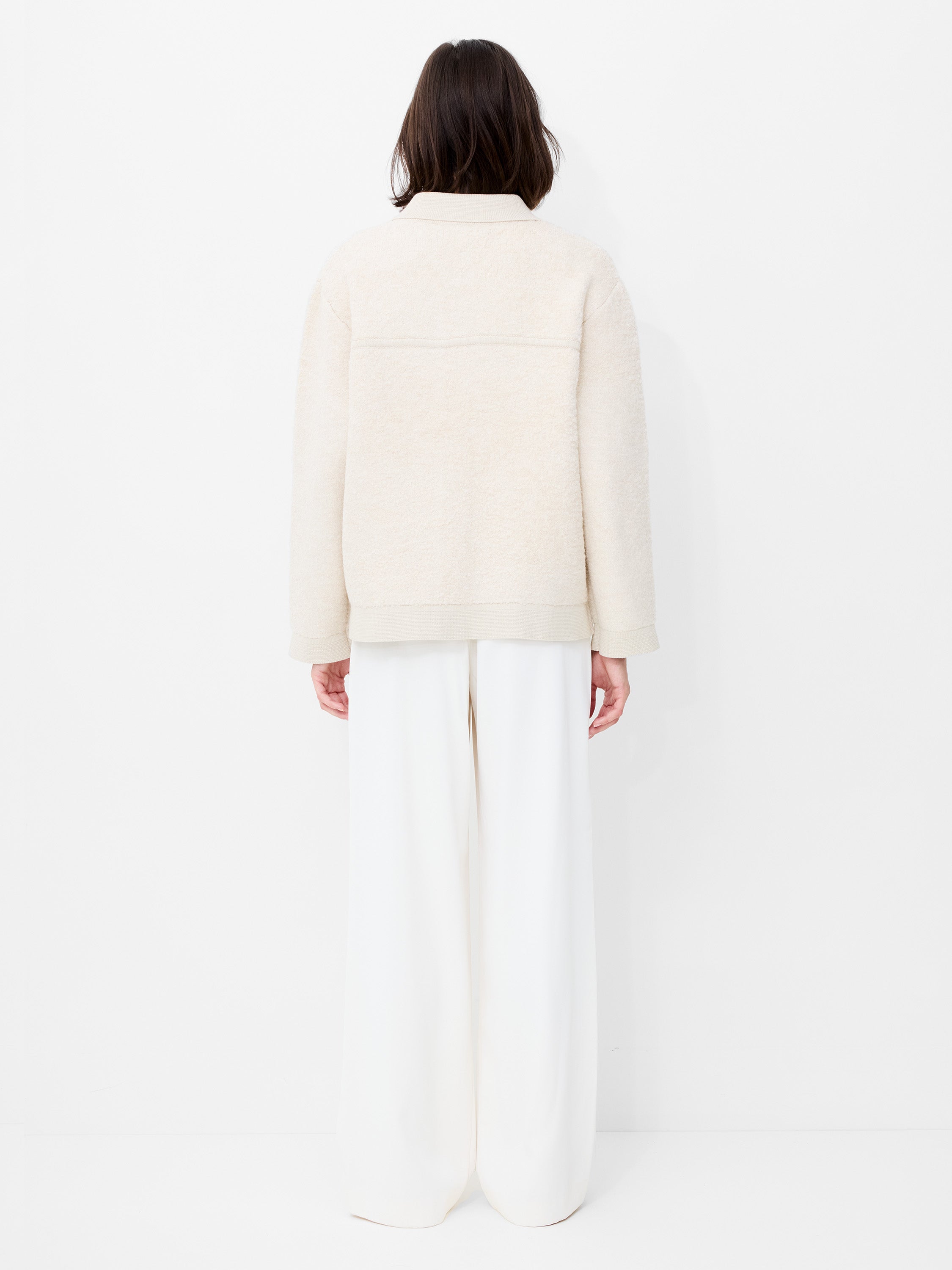 Ramira Long Sleeve Boucle Knit Jacket