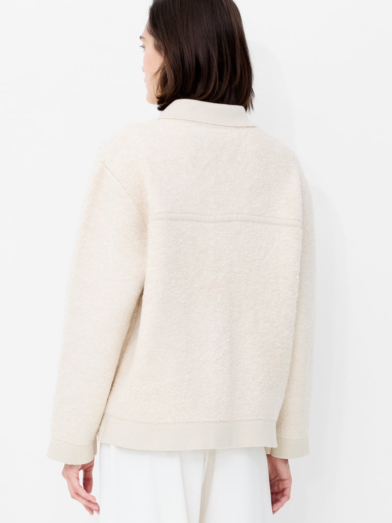 Ramira Long Sleeve Boucle Knit Jacket