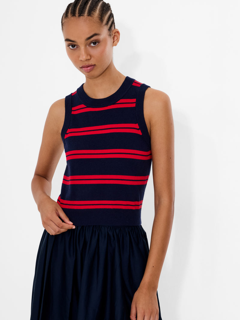 Padma Fine Knit Striped Vest