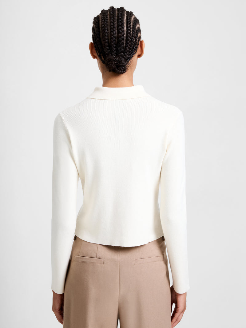 Cosysoft Knit Button Down Long Sleeve Top