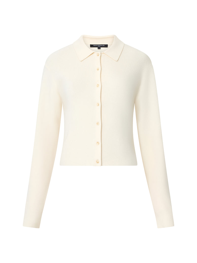 Cosysoft Knit Button Down Long Sleeve Top