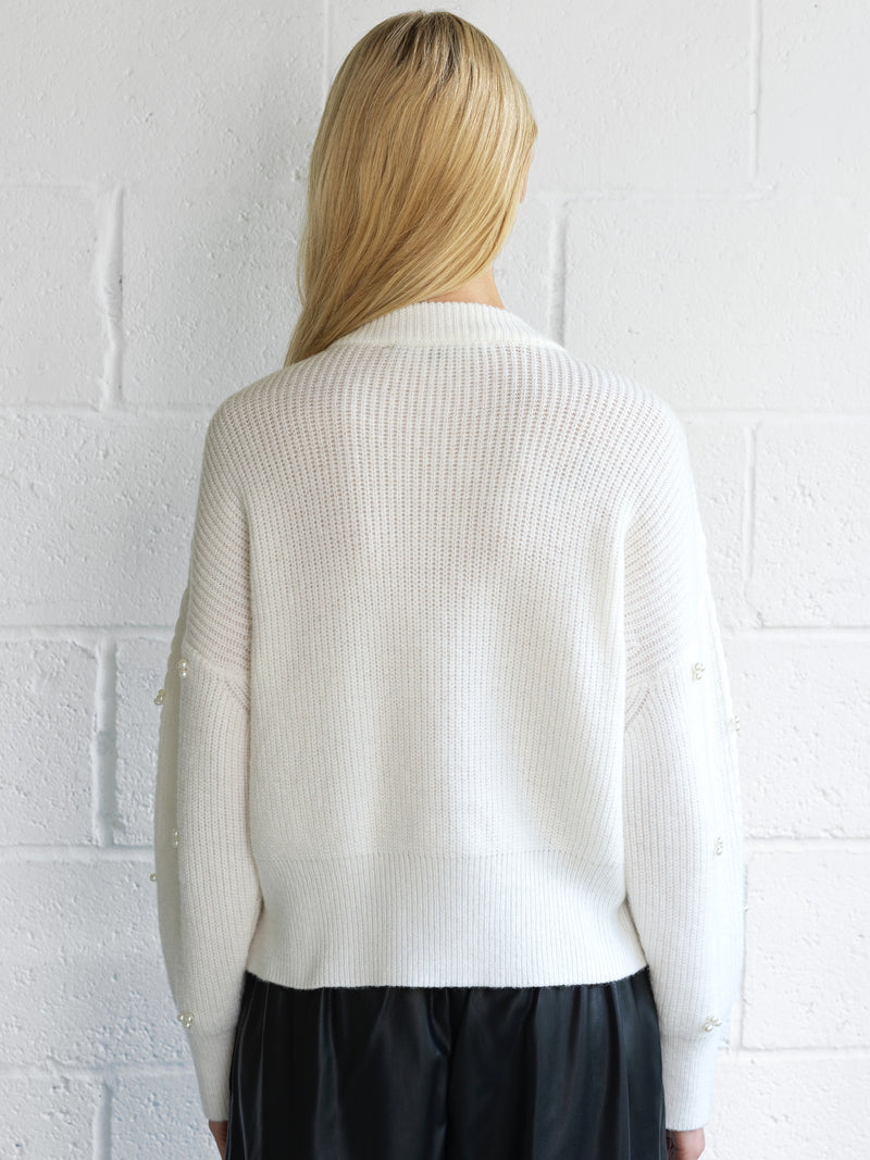 Mersai Pearl Embellished Knit Jumper