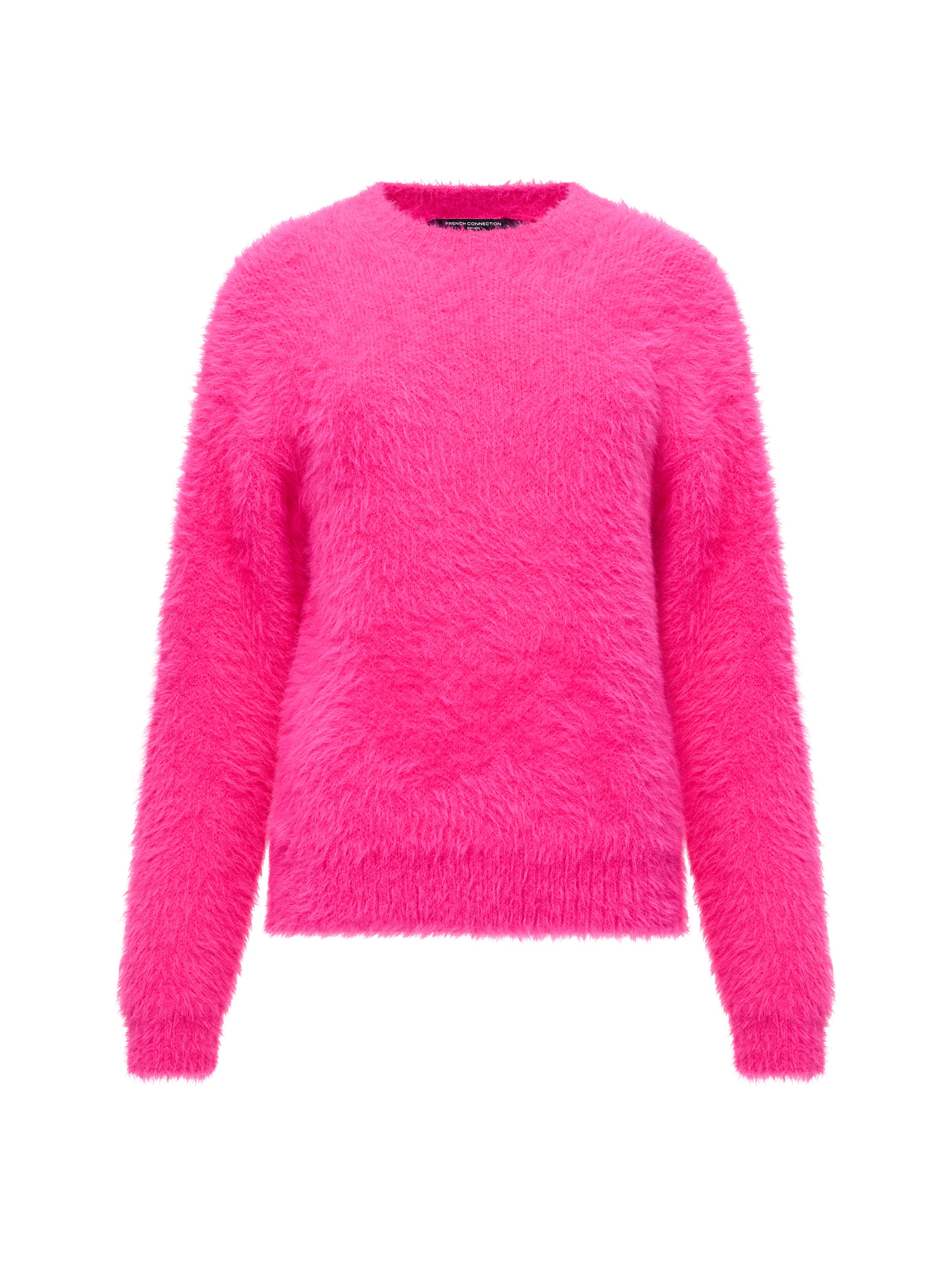 Lucile Mock Neck Fluffy Knit Jumper