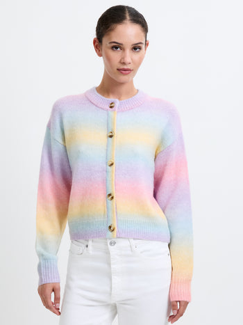 Space Dye Button Through Cardigan