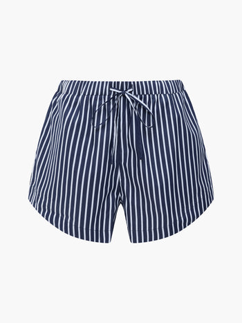 Alexis Cotton Striped Drawstring Shorts