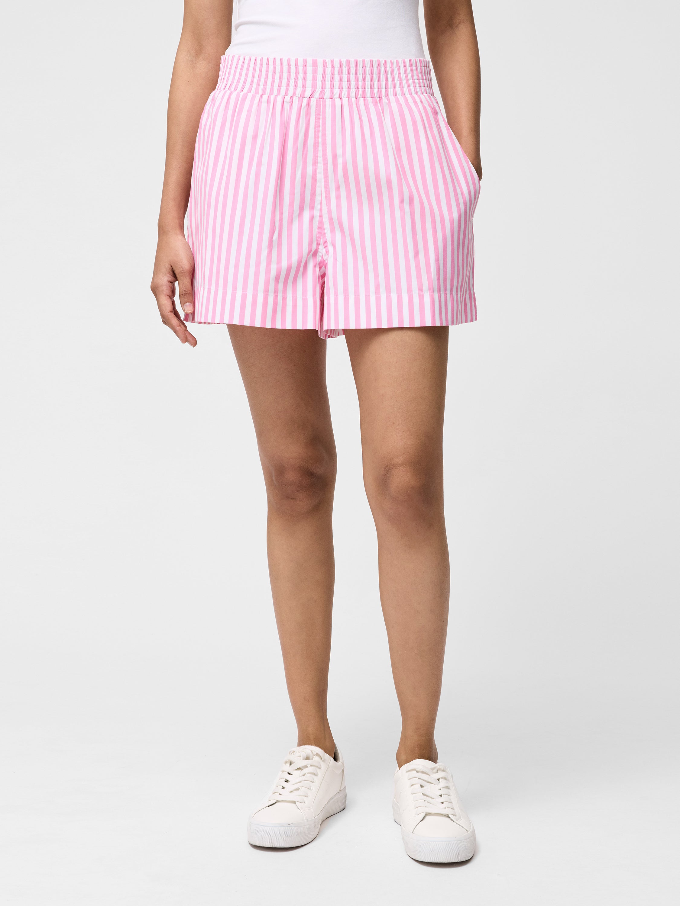 Stripe Shirting Shorts