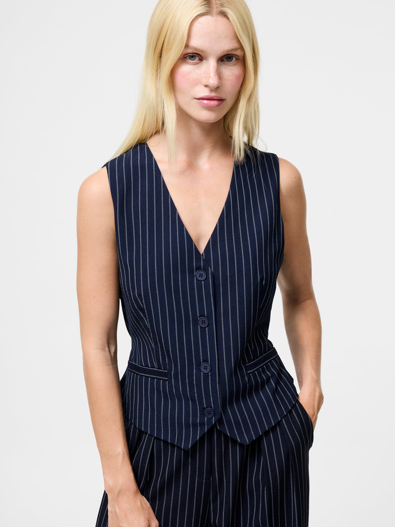 Pinstripe Tailored Waistcoat