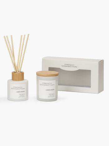 Linen White Serenity Candle & Diffuser Set