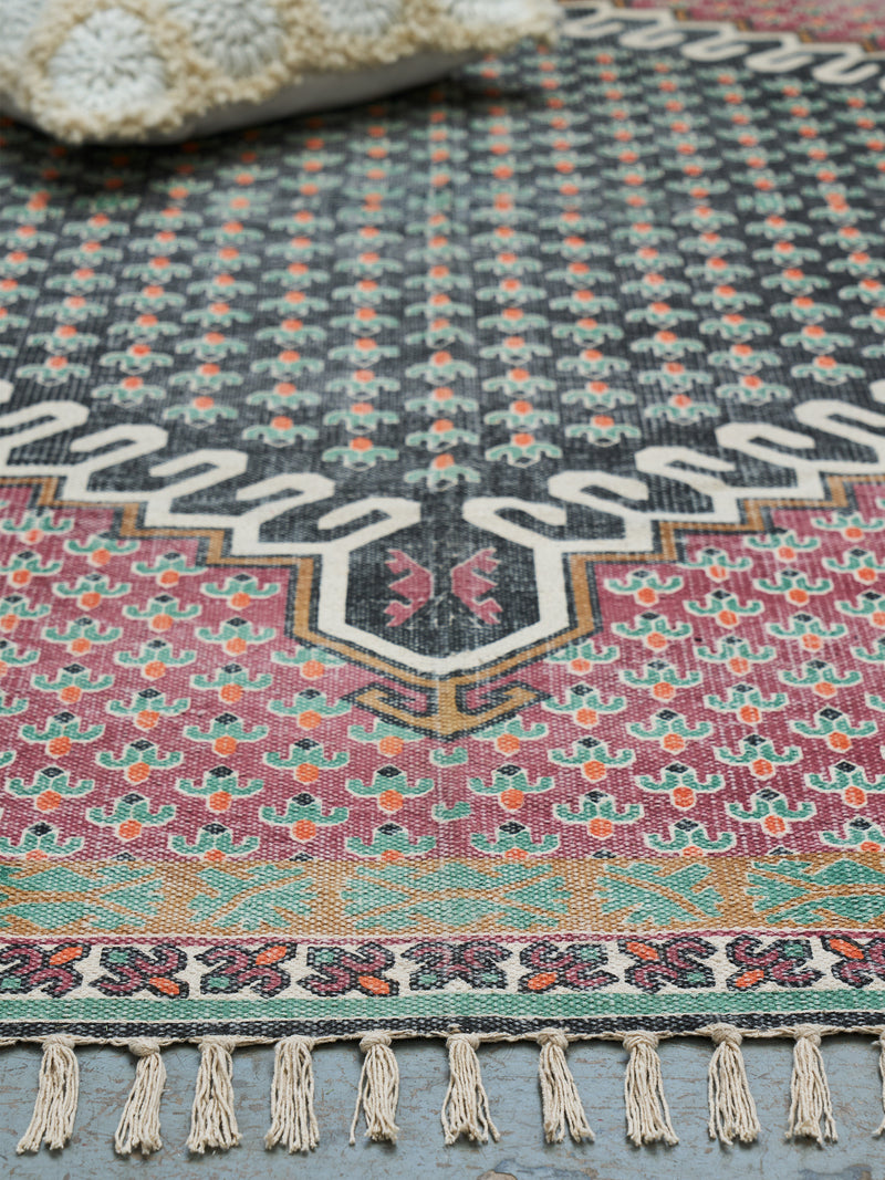 Pink Poppyfield Medium Rug