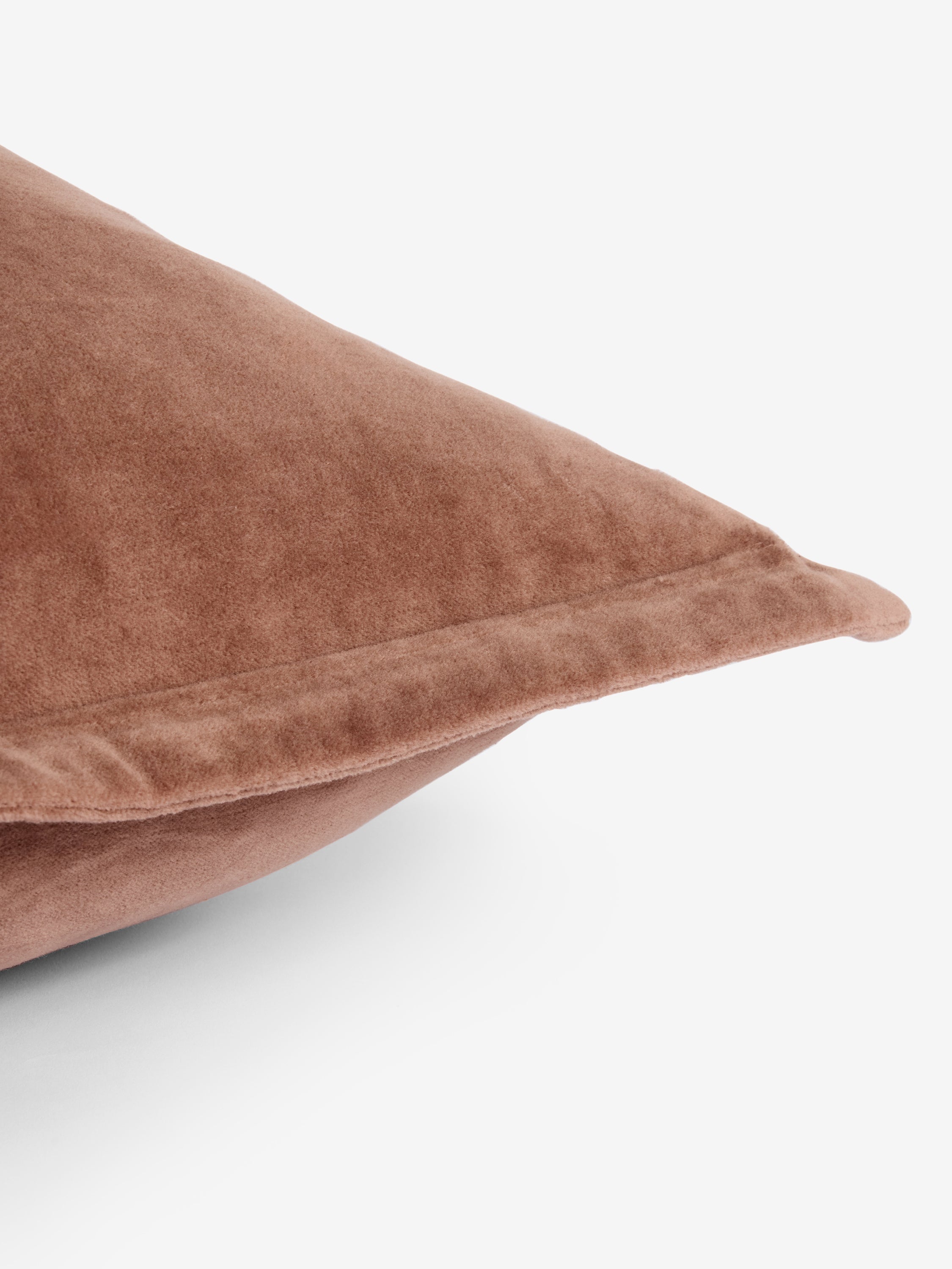 Washed Velvet Cushion Coffee