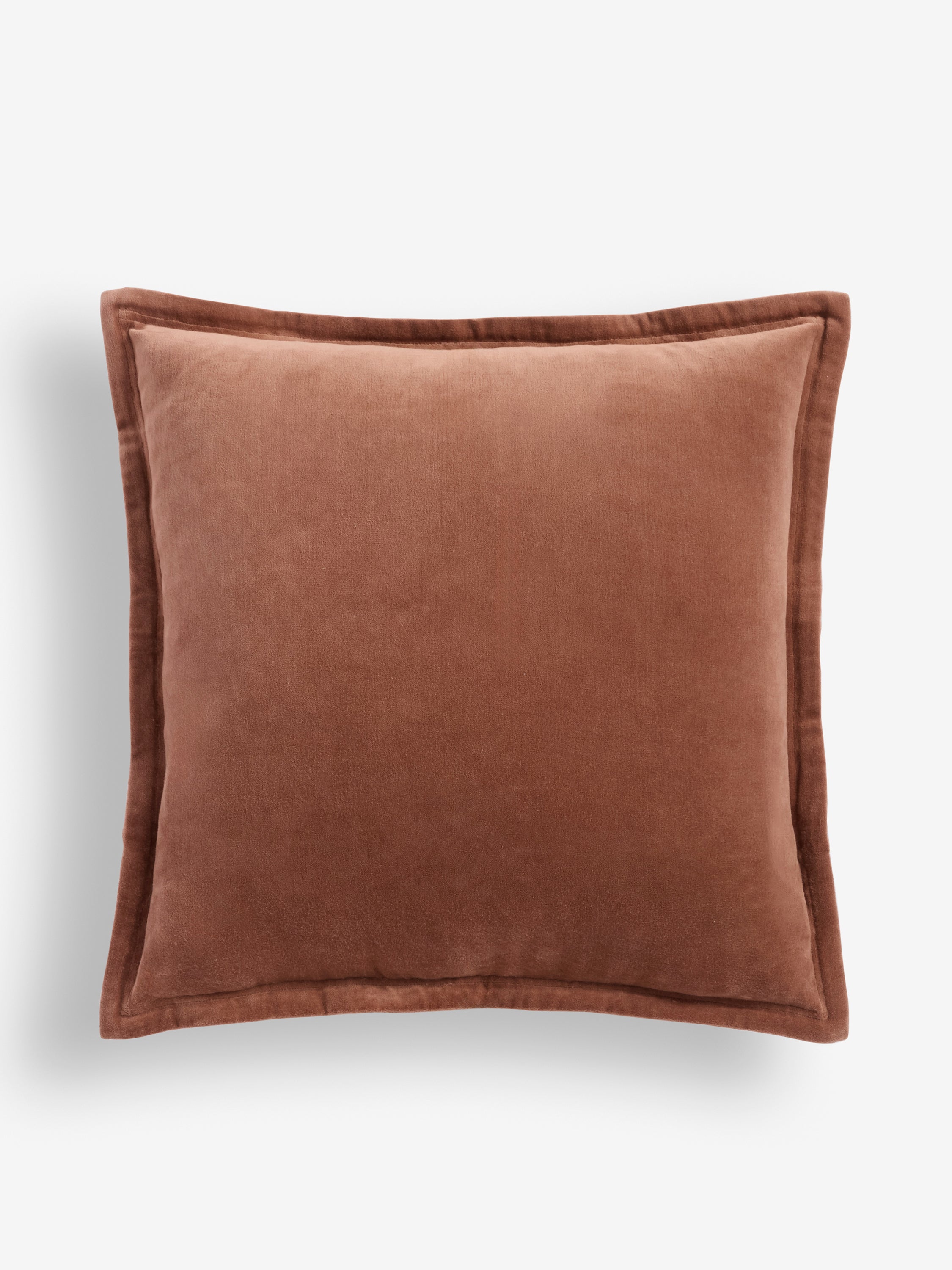 Washed Velvet Cushion Coffee