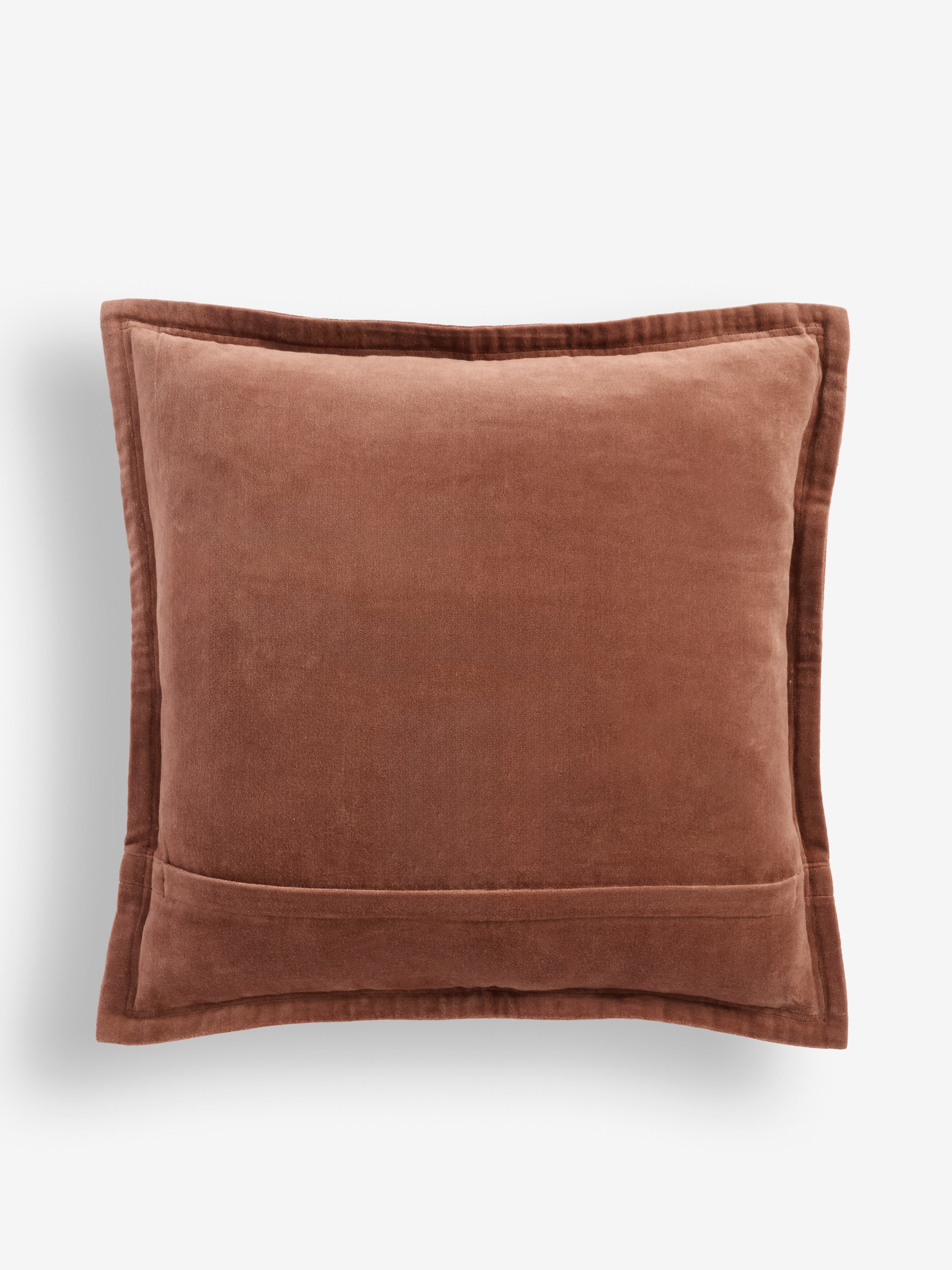 Washed Velvet Cushion Coffee