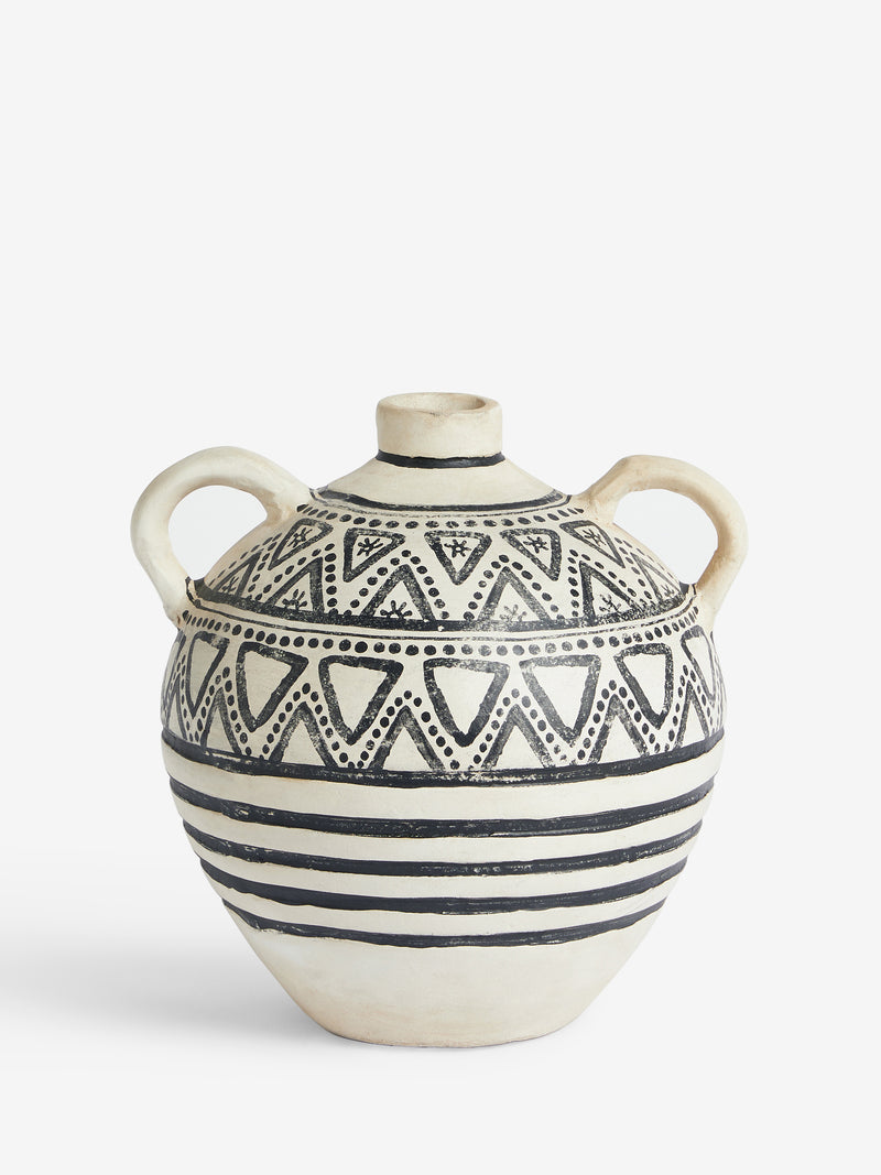Round Handle Pattern Vase