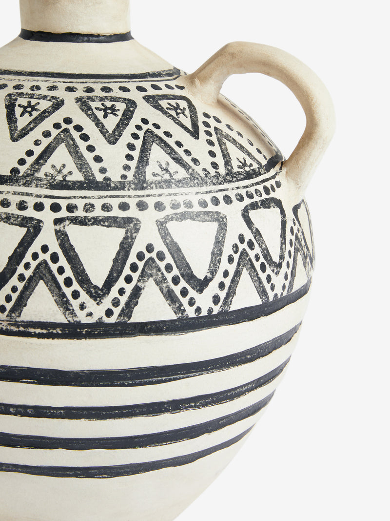 Round Handle Pattern Vase