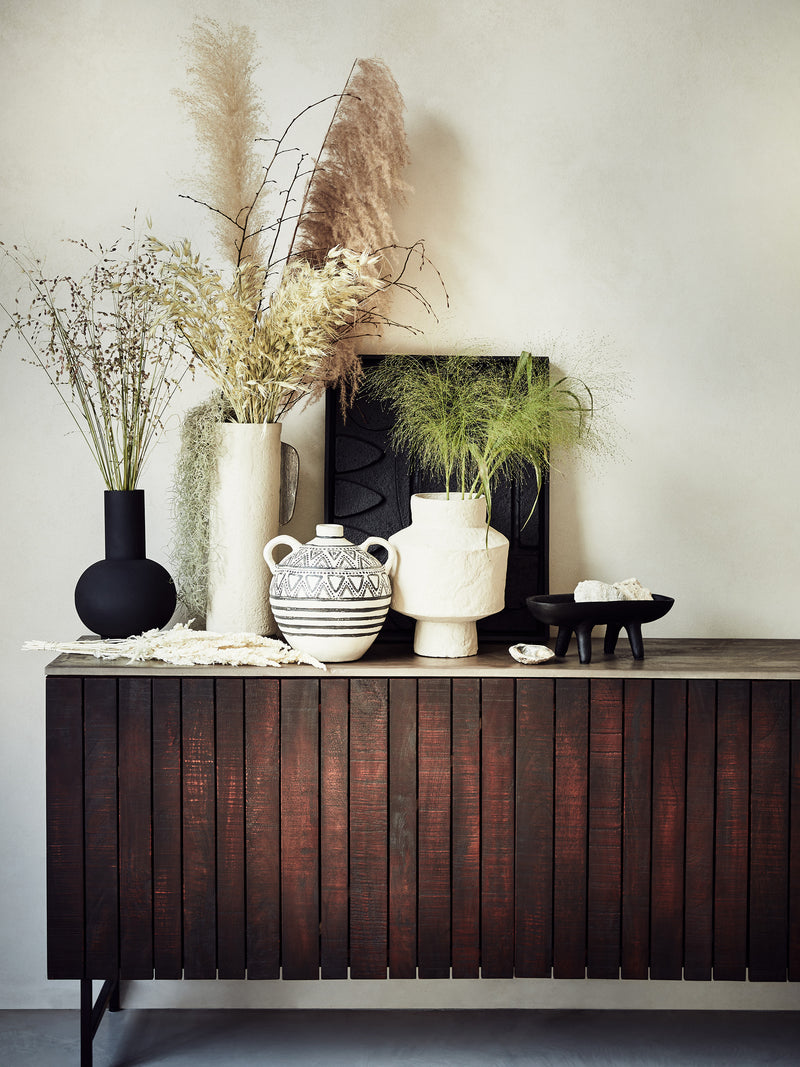 Round Handle Pattern Vase