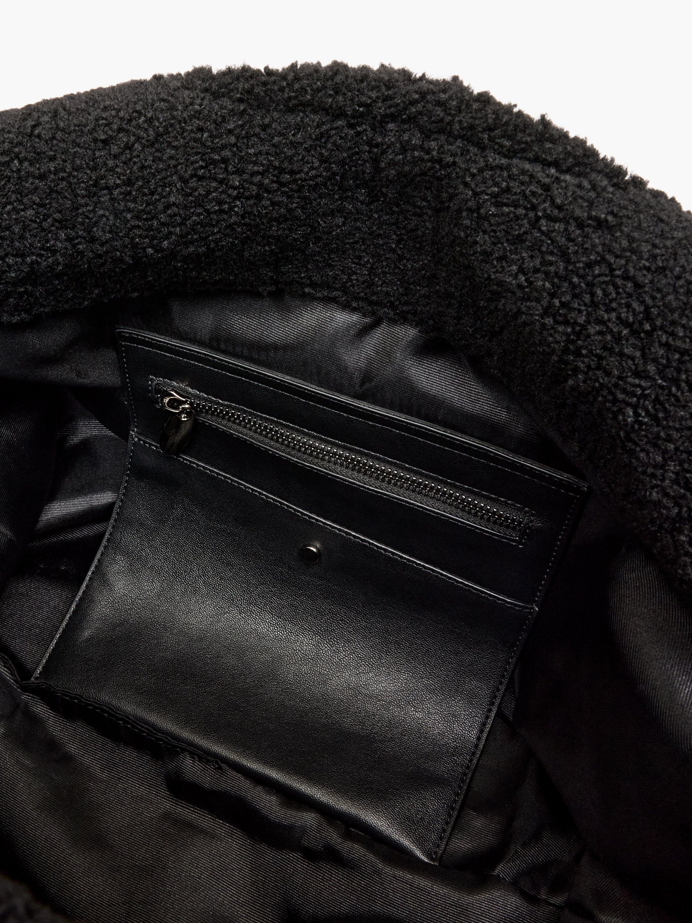 Borg Shopper Bag with Pouch