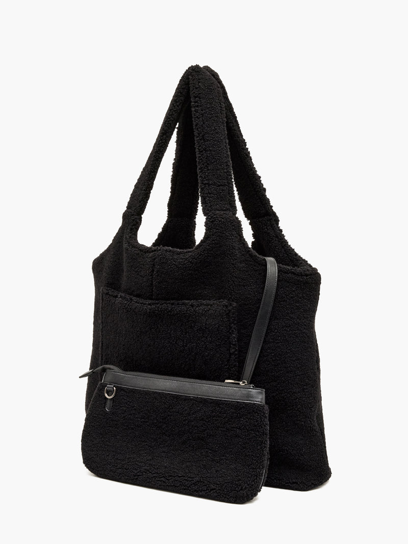 Borg Shopper Bag with Pouch