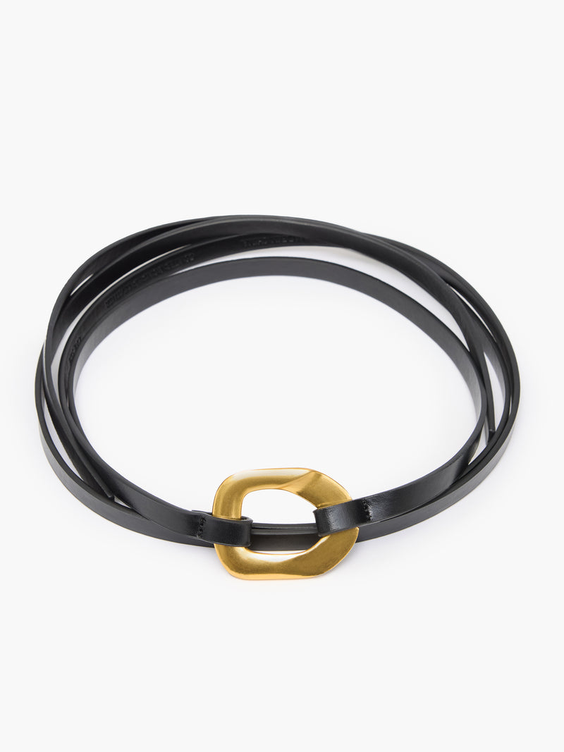 Ornate Buckle Skinny Tie Belt