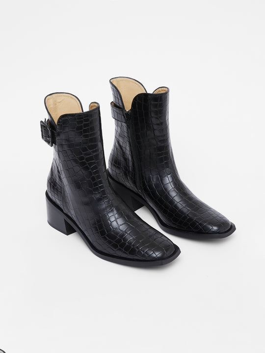 Connic Croc Ankle Boots