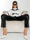 Candice Satin Lace Mix Long Sleeve Shirt