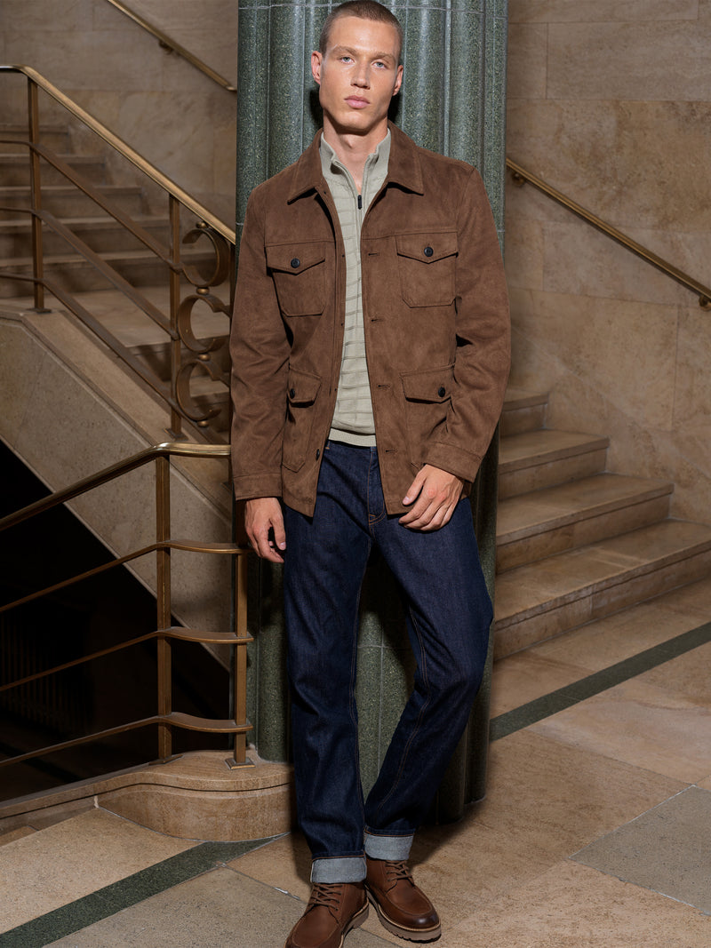 Suedette 4 Pocket Jacket