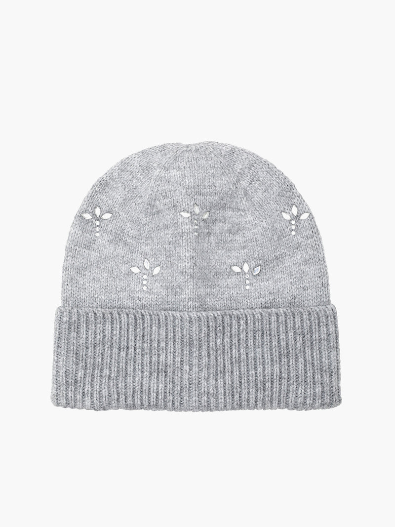 Diamante Embellished Beanie Hat