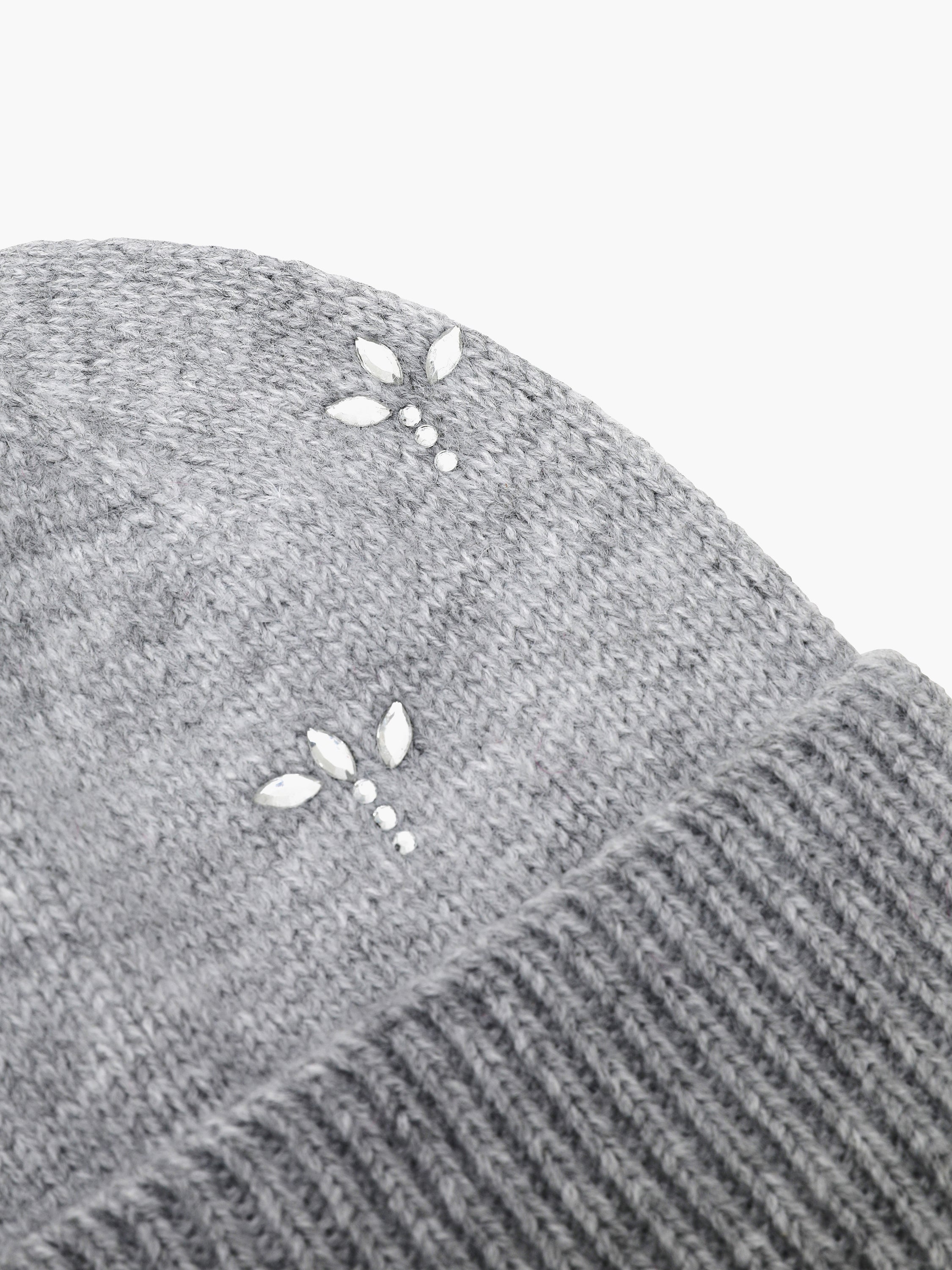 Diamante Embellished Beanie Hat