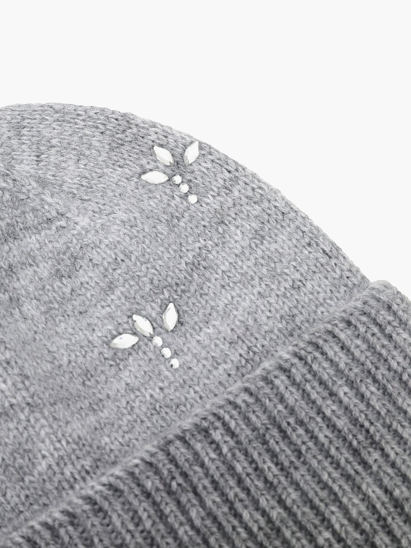Diamante Embellished Beanie Hat